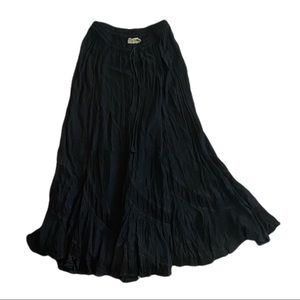 Black Fairy Renaissance Maxi Skirt